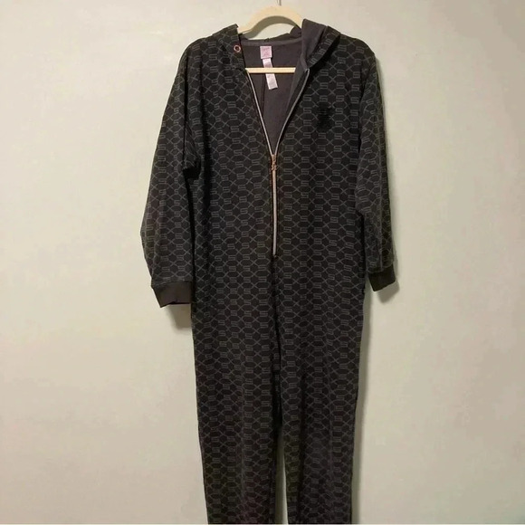 Savage X Fenty monogram  hooded jumpsuit - Picture 1 of 6